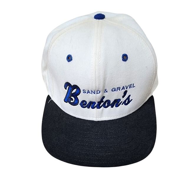 Benton's Sand & Gravel Adjustable Baseball Cap By Delong Mens Size Medium-Large - Picture 1 of 4